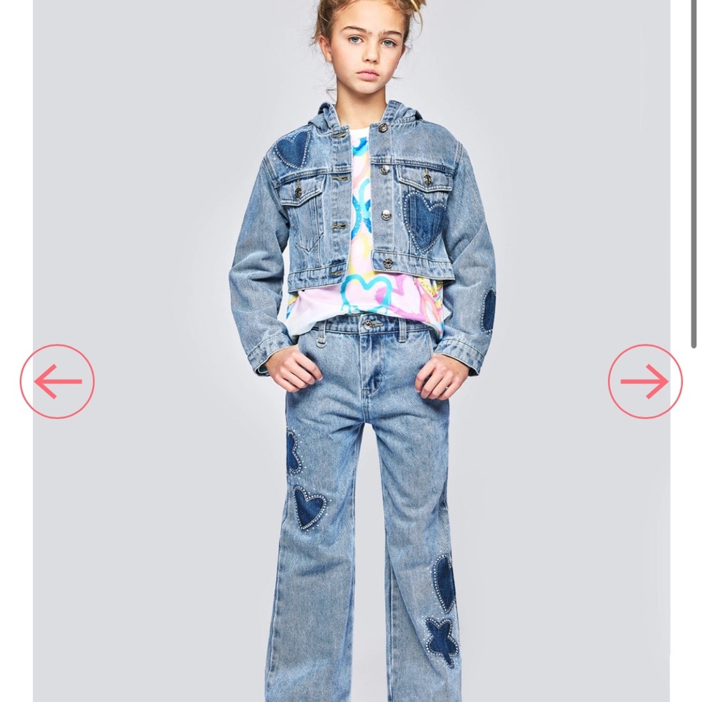 Hannah Banana Denim Heart and Star Set